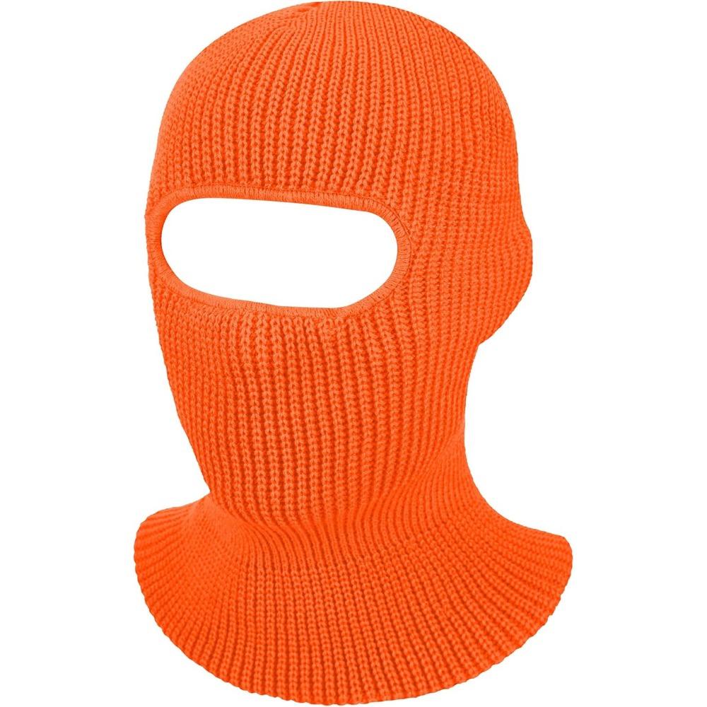 3-Hole Knitted Full Face Cover Ski Mask, Adult Winter Balaclava Warm Knit Full Face Mask for Outdoor Sports