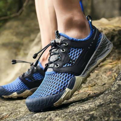 Summer Mesh Shoes New Plus Size Men's Breathable Casual Tennis Shoes Sports Outdoor Climbing Boots Mesh Surface Shoes