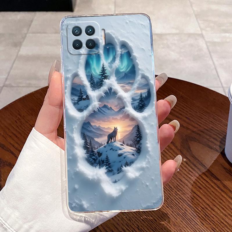 Case For OPPO Reno 4F A73 A93 4G F17 Pro Casing Clear Luxury Cute Love Rabbit Funny Pattern Soft Silicone Phone Case Back Cover