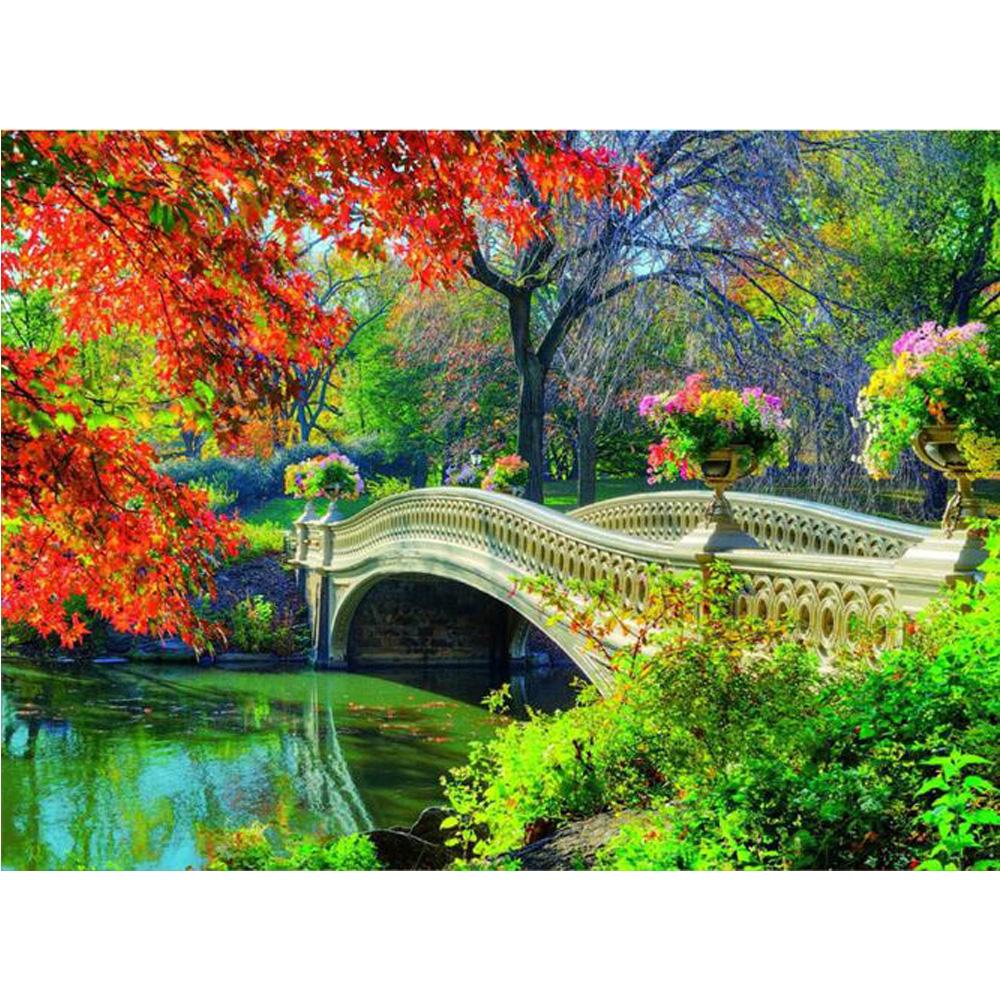 

ZOOYA DIY 3D Алмазная картина Пейзаж Вышивка Крестом Ремесло Стежок Главная Декор