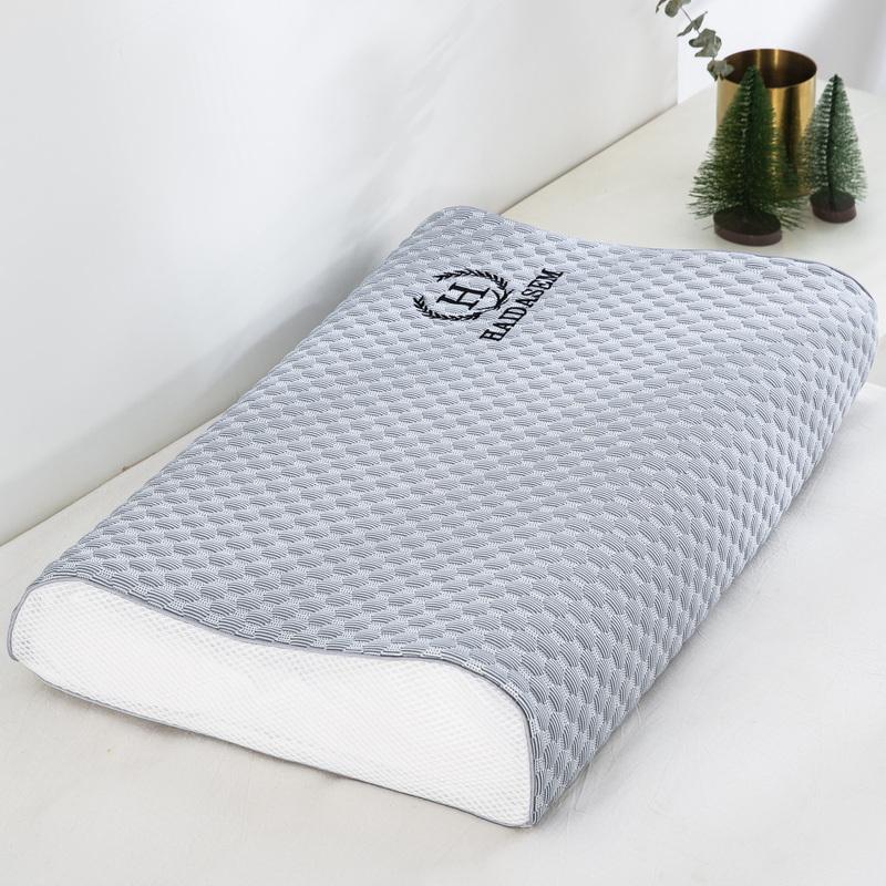 Summer Ice Silk Latex Pillowcase for Kids Breathable Memory Foam Pillow Cover 30x50 40x60 Double Sided Zipper Design