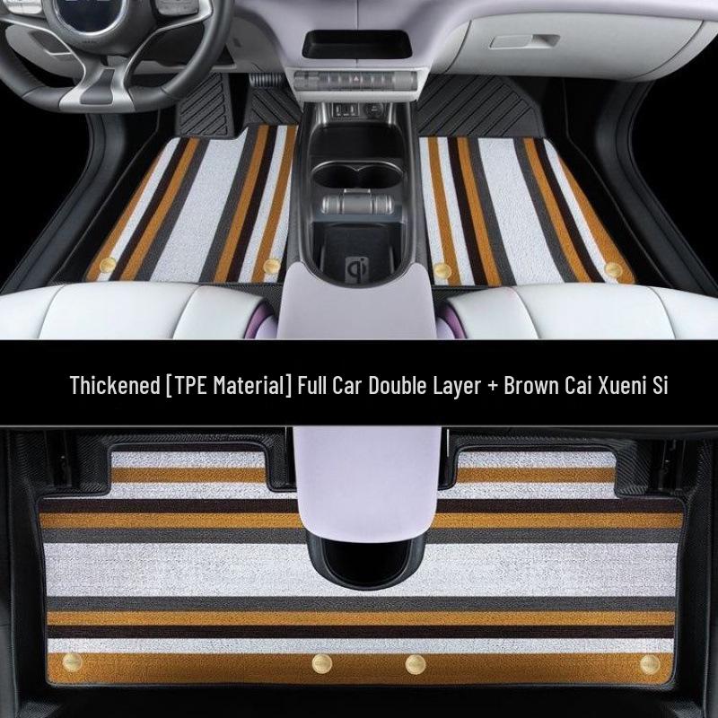 Custom TPE Rice Grain Texture Floor Mats for 2023 BYD Seagull