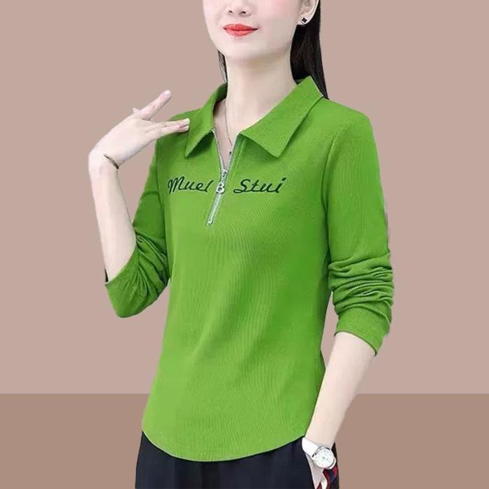 Early Spring and Autumn Long-sleeved T-shirt Base Shirt for Women New Slim Fit and Small and Fashionable Versatile Top
