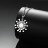 Loose Fireworks Pendant Necklace Stainless Steel Women's Minimalist Fireworks Pendant Necklace, Birthday Party Jewelry Gift