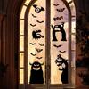 Halloween Silhouette Glass Window Stickers Pvc Static Stickers Large Size Festival Atmosphere Window Stickers