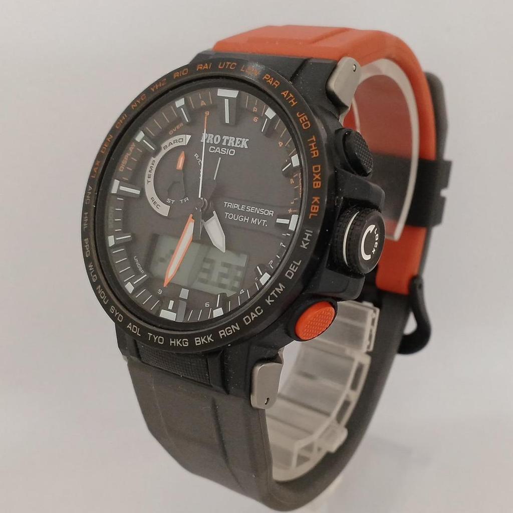 Used CASIO PRO TREK PRW60YJP Solar Radio Watch