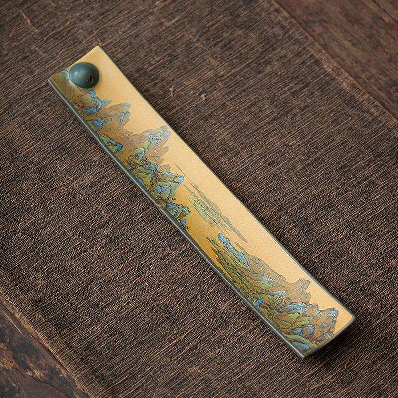 Enamel Incense Holder Chinese Style Ceramic Incense Burner Antique Home Decor Blue Cloisonne Incense Sticks