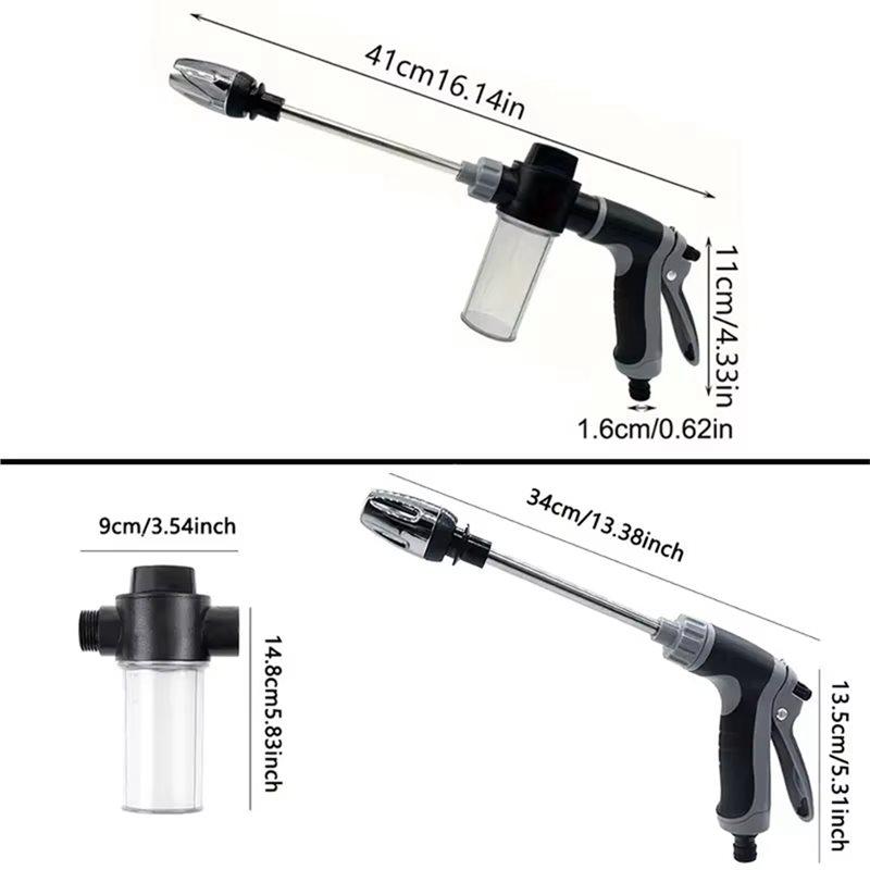 Multifunctional High Pressure Car Wash Water Gun Garden Water Pipe Nozzle, Cleaning Tool For Cars And Gardens