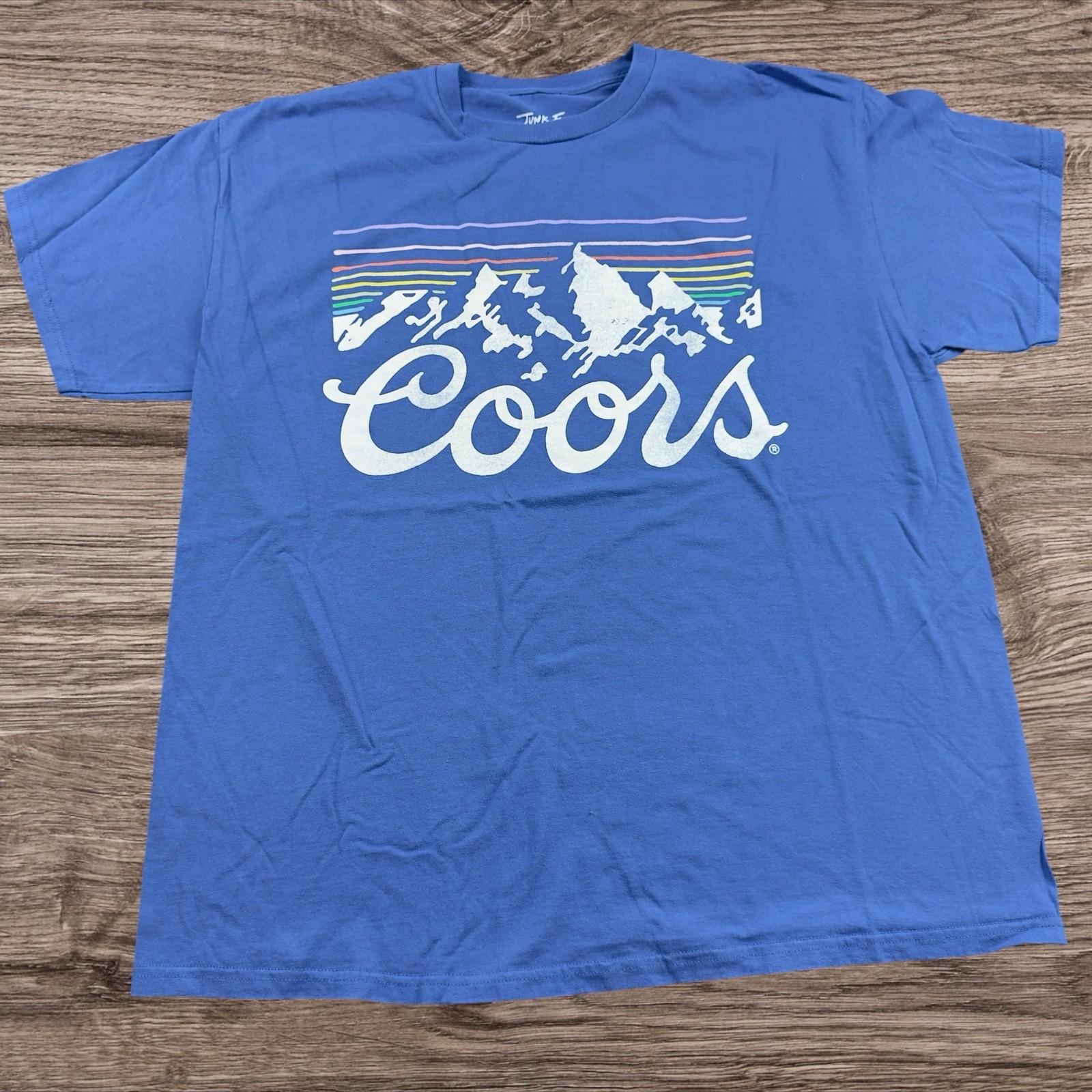Coors Light / Junk Food Clothing / Retro Graphic Adult Size Large Unisex T-Shirt M