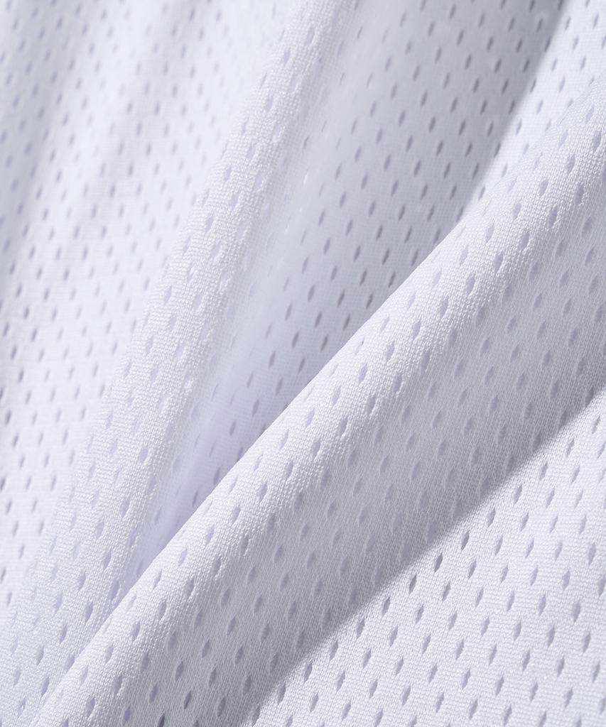PHYPS MOTORCYCLE Motorcycle Piping Mesh Short Sleeve White