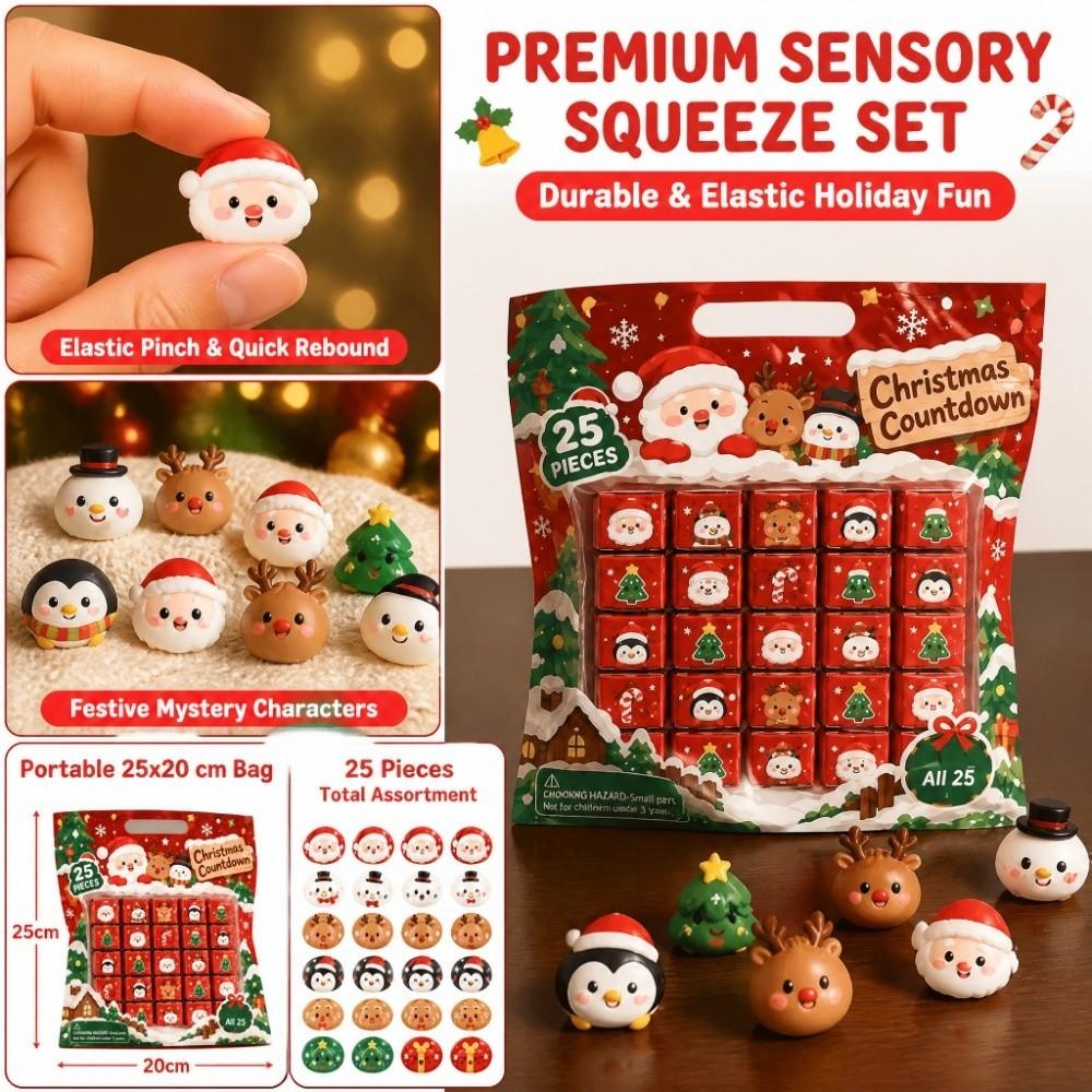 Christmas Mini Dumplings Squishy Soft Cute Fidget Sensory Toy Squishy Crystal Bun Kids Toy