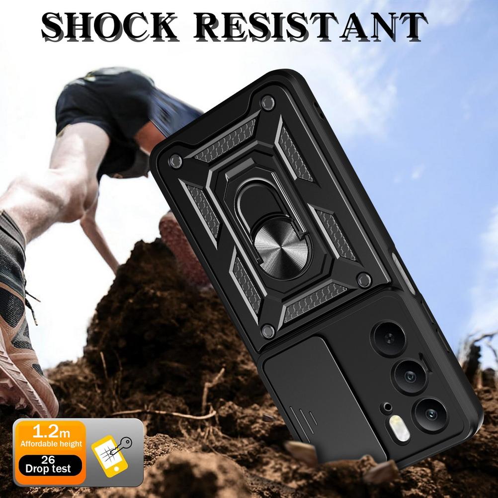 Custodia Protettiva per Fotocamera per Realme C75 C61 C63 C65 C67 C51 C53 C55 C35 C21y Realme 14X GT 7 Pro 3 Neo 5 V60 Pro Cover ad Anello Armatura