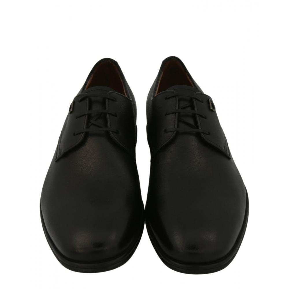 Salvatore Ferragamo Spencer Leather Dress Shoes Black