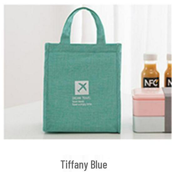 Утолщенная женская водонепроницаемая изолированная сумка-тоут для ланча bento с алюминиевой фольгой сохранение тепла и холода большая вместимость Small 20x14x23cm 796₽