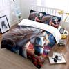3Pcs White Horse With Rose Field Duvet Cover Set With 3D Printing Design Soft Polyester Bedding Set All-Season Comfort
