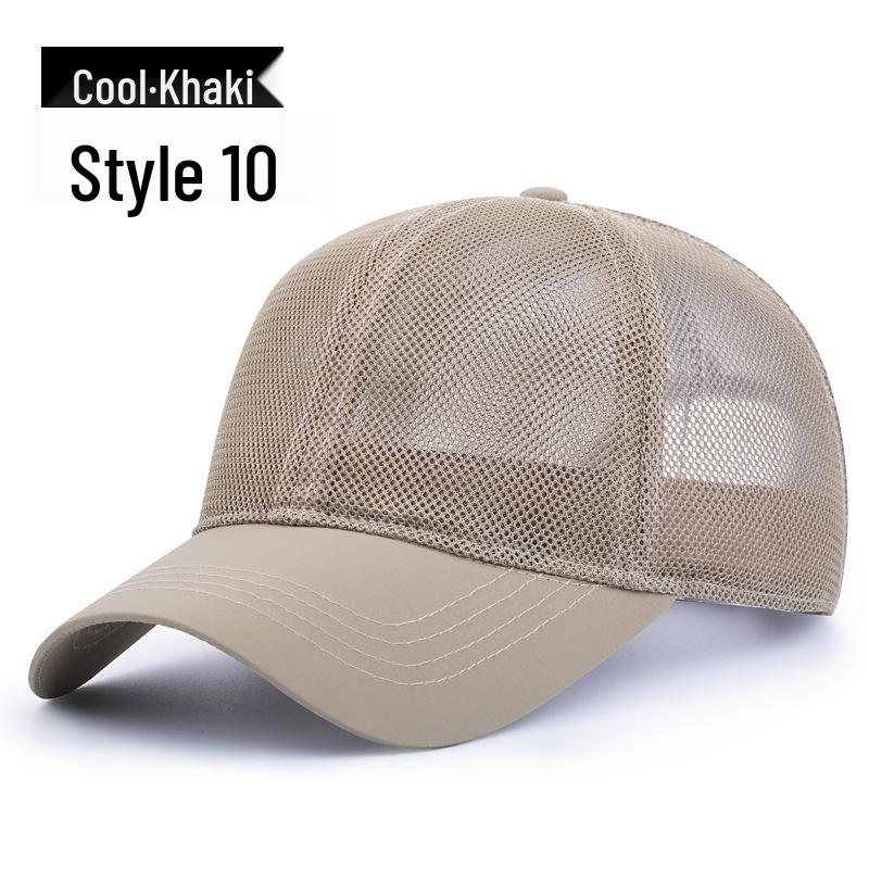 Men's and Women's Korean Style Sun Protection Mesh Baseball Cap for Cycling