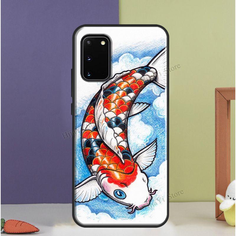Koi Karpfen Fisch Hülle Für Samsung Galaxy S20 FE S21 S22 Ultra S8 S9 S10 e Note 10 Plus Note 20 Ultra Abdeckung