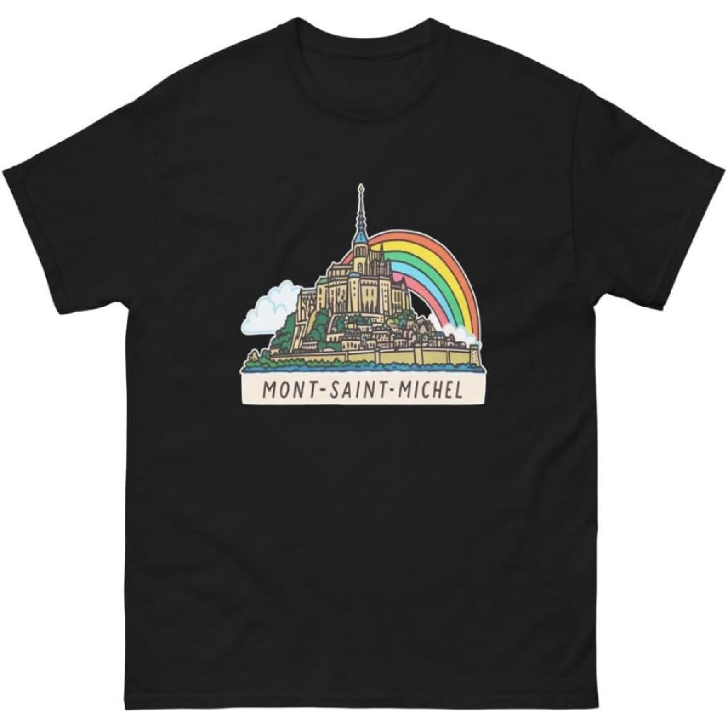 Mont-Saint-Michel Attraction Landmark Travel T-Shirt S
