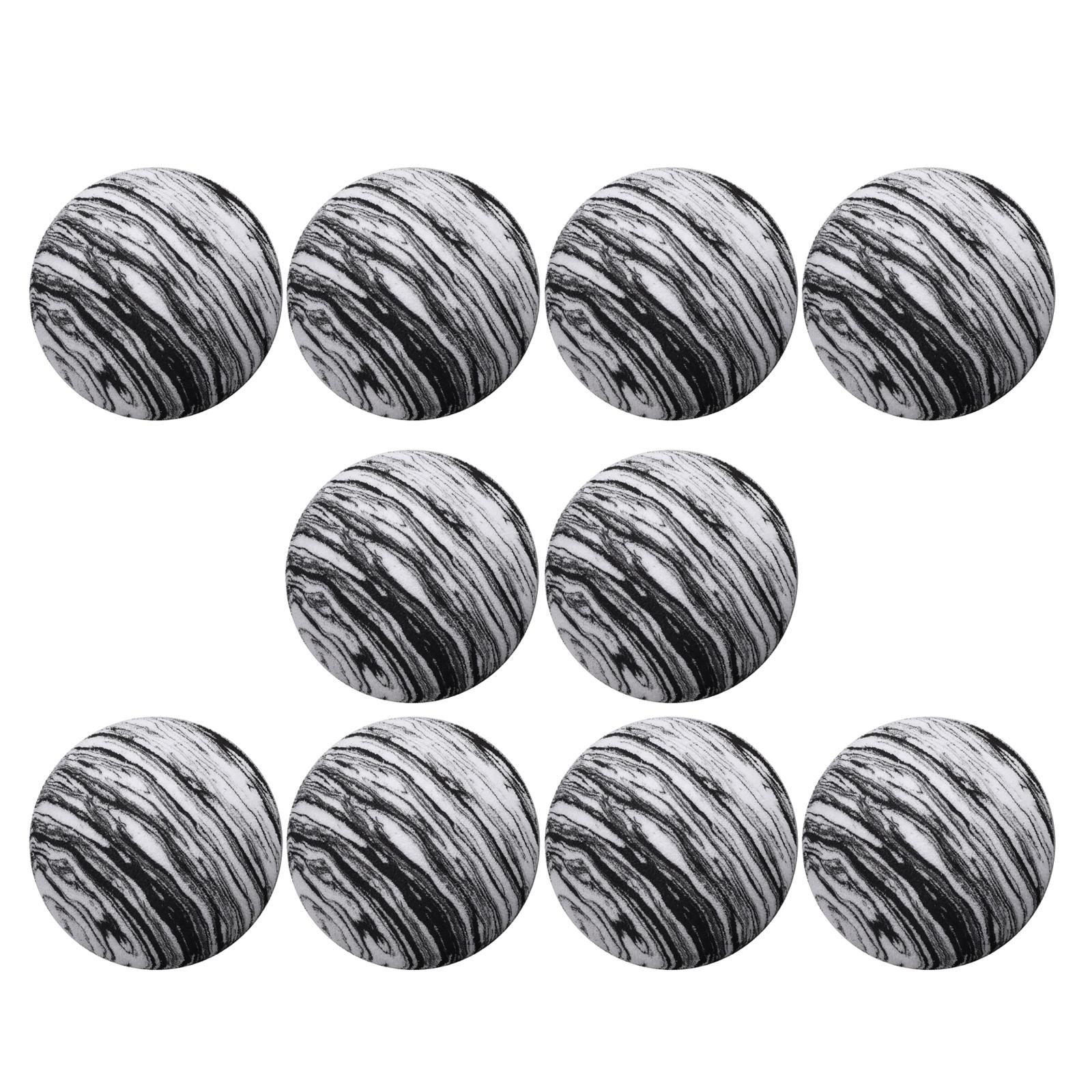 

10Pcs/pack Rainbow Colored Soft Sponge Training Chipping Balls Elastic Training Balls Practice Training Aids Golf Balls чёрный/белый