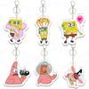 Spongebob Patrick Star Acrylic Keychain Backpack Pendant Ins Style Cute Kawaii Fashion Pendant Bag Pendant Fans Gift