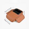 PU Leather Portable Center Console Armrest Cushion with Cup Holder Car Armrest Pillow Multifunctional Height Increasing