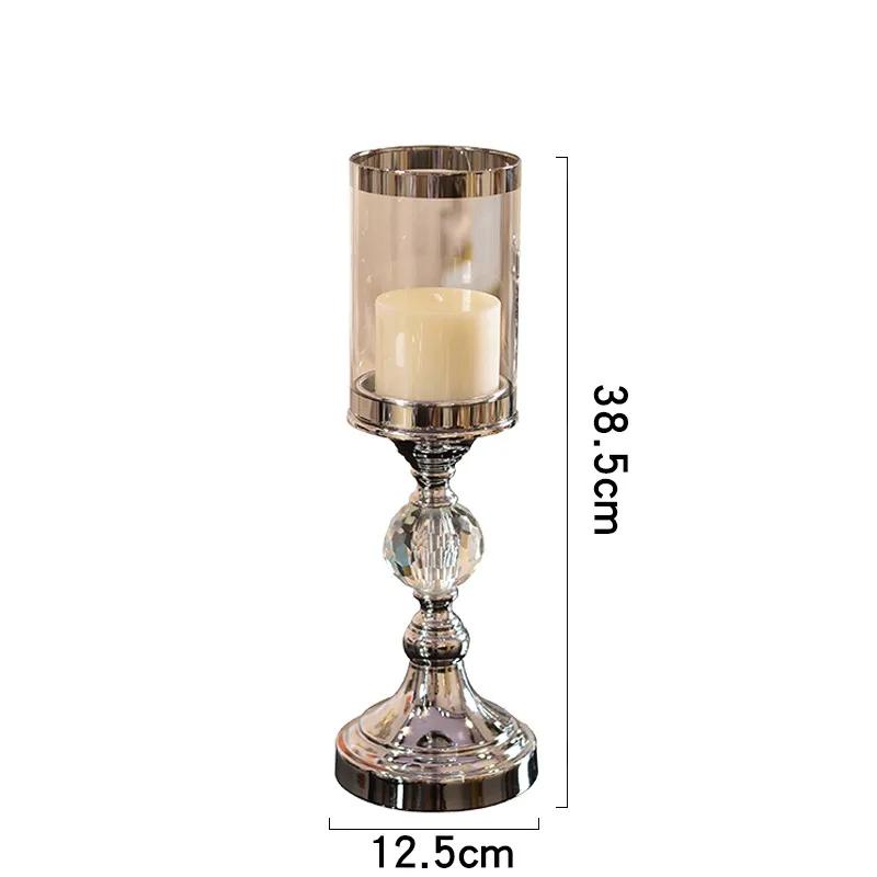 Creative Glass & Metal Candle Stand Holders – Decorative Ornaments for Table, Living Room (FC243), Unique Design