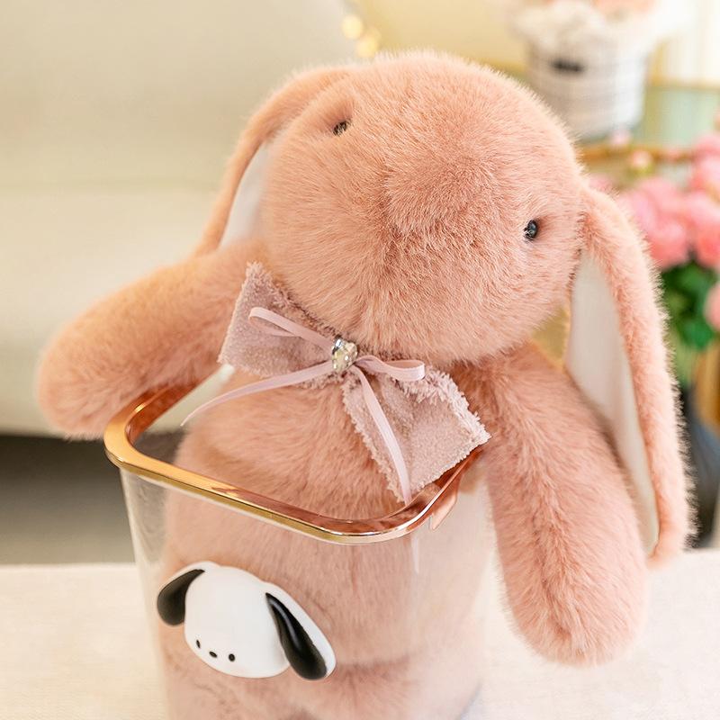 Cute And Luxurious Proud Rabbit Plush Toys For Children Sleeping Pillow Bow Rabbit Rabbit Doll Office Doll Premium