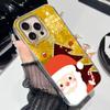 Glitter Santa Claus Christmas Tree Phone Case For iPhone 17 16 15 14 13 12 Pro Max 7 8 Plus 11 16e X XS XR SE Shockproof Cover