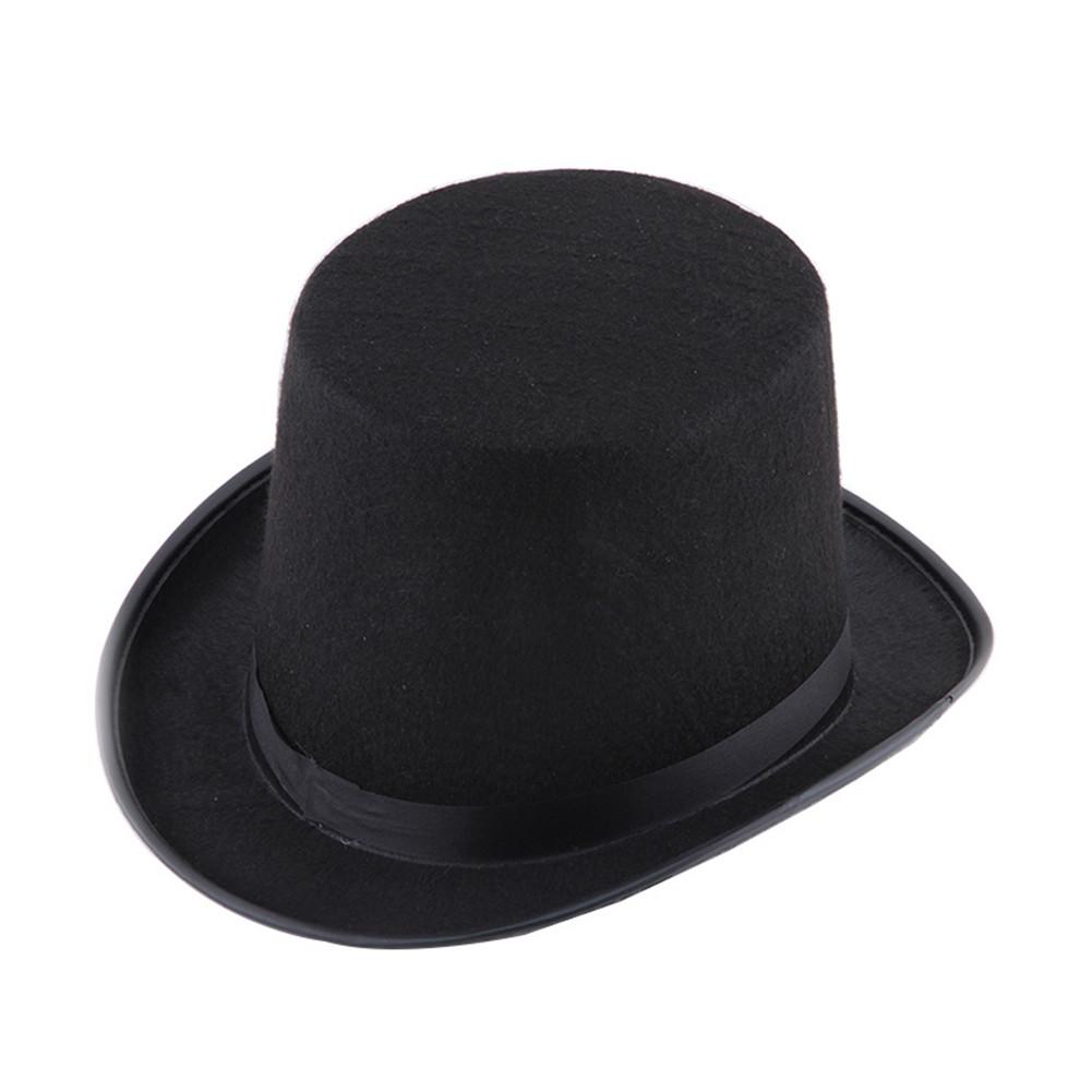 Deluxe Black Top Hat Magician Hat Jazz 