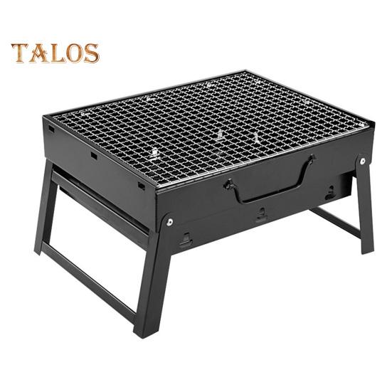 Portable BBQ Grill Stainless Steel Easy To Use Removable Grid Foldable Charcoal Grill for Outdoor Picnic Garden Camping