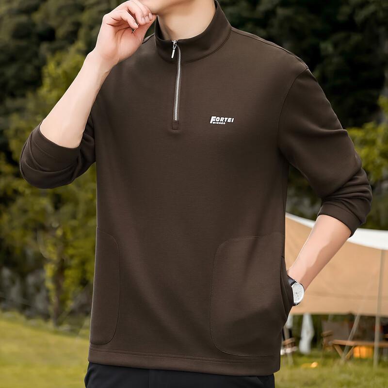 

Fu Ting Men s High-Density Windproof Half-Zip Stand Collar Sweatshirt L (175/92A)