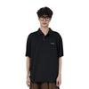 Li Ning Solid Color Pullover Fitness Sports Polo Shirt Men Tops Black APLU119-1
