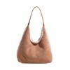 Korean Style Fashi Shoulder Bag Large Capacity Simple Suede Handle Bag for Women Comfortable and Versatile Texture Storage Bag