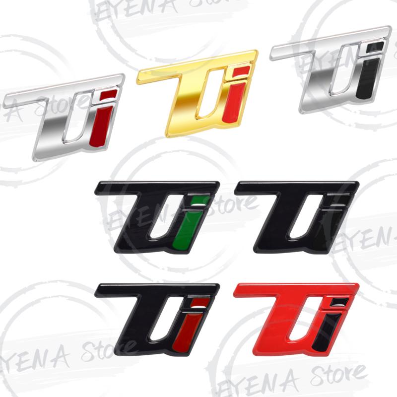 VELOCE TI Logo Schriftzug Metallplakette Aufkleber Auto Heckklappe Karosserie Emblem Für Junior Giulietta Tonale Giulia Stelvio GTS Sportiva