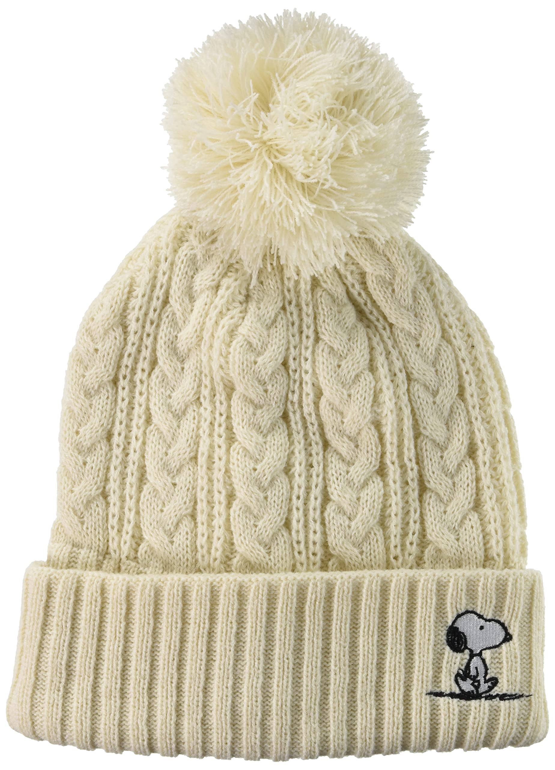 

PEANUTS Bonbon Knit Cap Snoopy White cm [Anshapeau] 475-1021 56.5