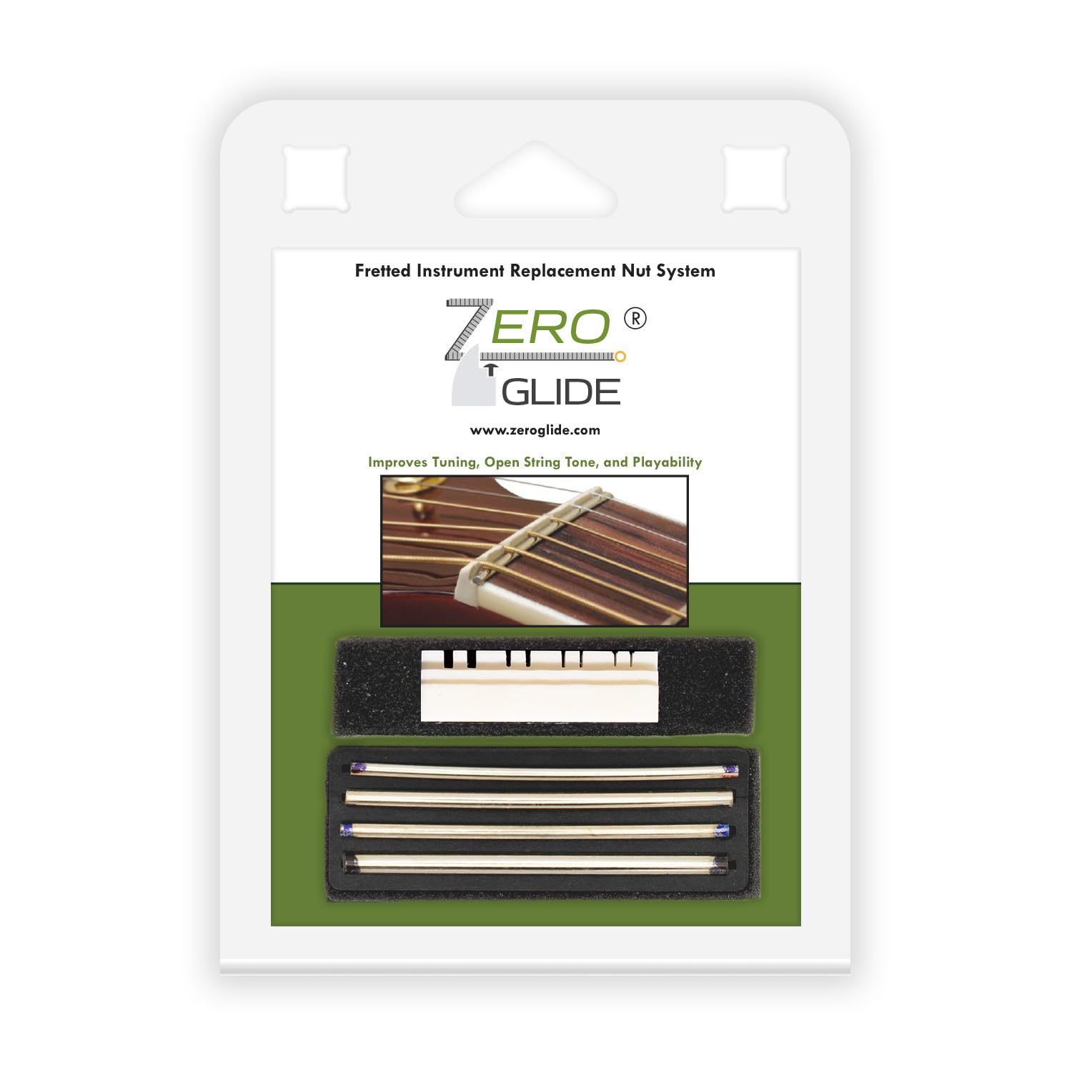 

Nut System for Flat Mandolin Zero-Glide ZS-10