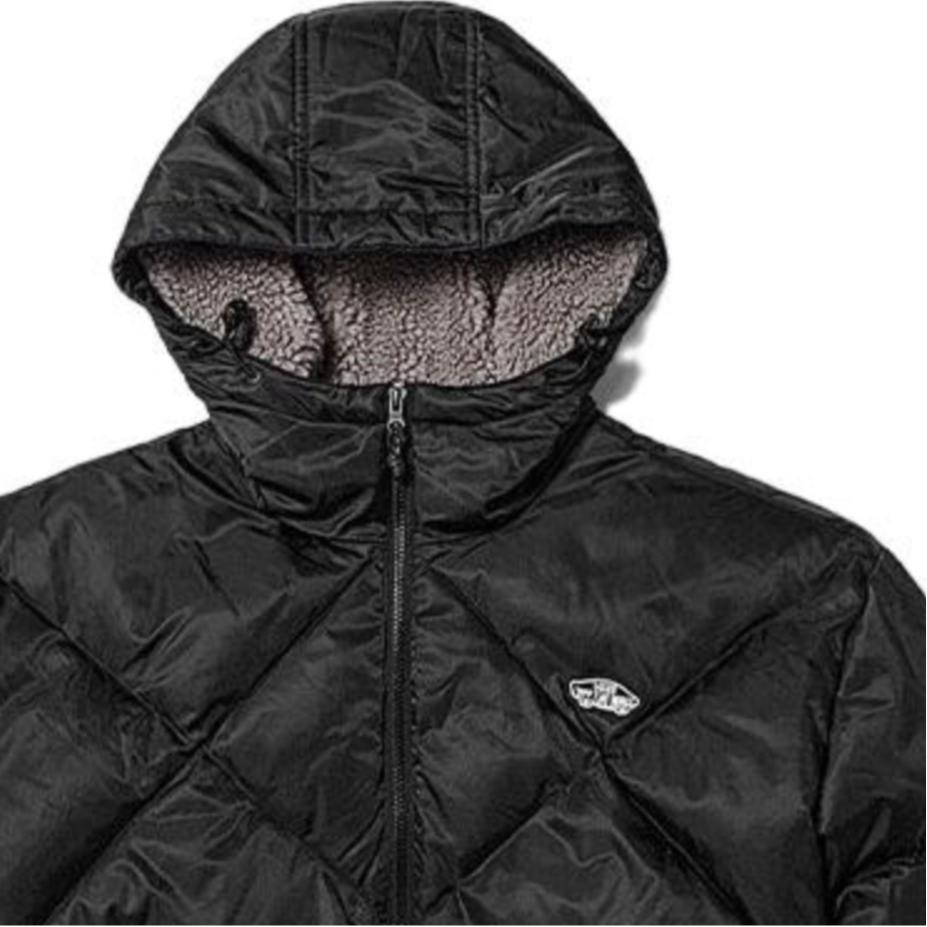 Vans Solid Color Logo Zip-Up Hoodie Unisex Jackets Black VN000FBZBLK