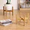 1 Stück 10/12 Zoll Blumentopf-Basis-Ausstellungsständer Vierbeiniger Holz-Blumentopfhalter Hausgarten-Terrassen-Dekor Kreuzregal