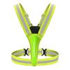 Led Reflective Running Vest Light with   Strap High Visibility Up to 300m Elastic Fabric for Adults Kids