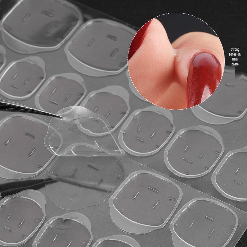 Jelly Gel Reusable Double-Sided Transparent Nail Tape for Traceless Application