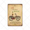 Segni Metallici Bici Vintage Poster Retro Bici da Ciclismo Decorazione Bar Pub Club Shabby Chic Pittura Artistica da Parete Targhetta 20x30cm
