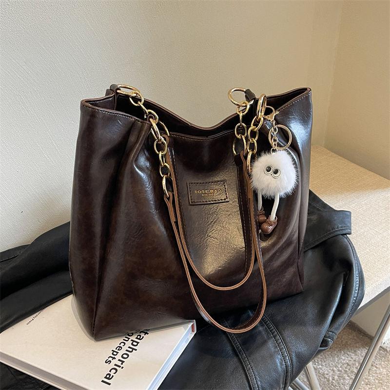 Wholesale large-capacity tote bag women's 2025 new messenger bag college student class commuter bag shoulder tote bag