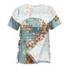Women's Post-operative Short-sleeved Color Shirt With Shoulder Zipper And Side  Closure.