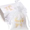 12pcs Silk Segment Color Ding Thanksgiving Gift Bag Thank You Drawstring Jewelry Gift Storage Candy Packaging Bag Drawstring Bag