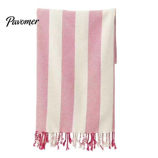 Thin Beach Towel Turkish Striped Print Quick-Drying Sand-Free Swimwear Accessory Large Size