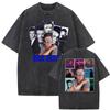 Rick Astley Reflection Tour  Print T Shirts Mens Clothing Washed Oversized Tshirts Vintage Short Sleeve T Shirt Streetwear