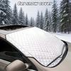 Car Windshield Mirror Reflective Bar Cover Sun Shade Protector Winter Snow Ice Rain Dust Frost Guard Aluminium Film Universal
