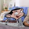 Custom Name Mr. Bean's Adventure Blanket for Couch & Bed, Plush Cozy Fuzzy Blanket Super Soft & Warm Blankets for Fall and Winter. 0908321