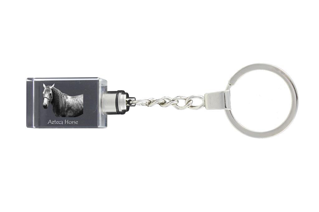 Azteca Horse - Kryształowa zawieszka ze zdjęciem konia, podświetlana zawieszka, wyjątkowy prezent od marki Art-Dog