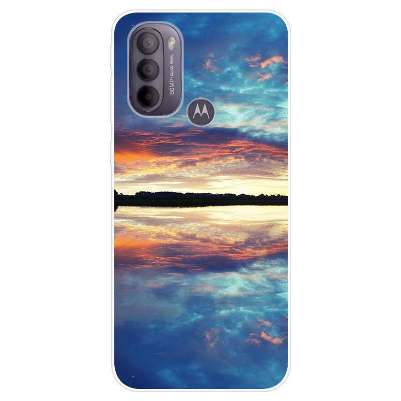 Mixroom - Cover Custodia Back case In TPU Silicone Morbida Per Motorola Moto G20 Fantasia Fantasia Vera Pelle M531